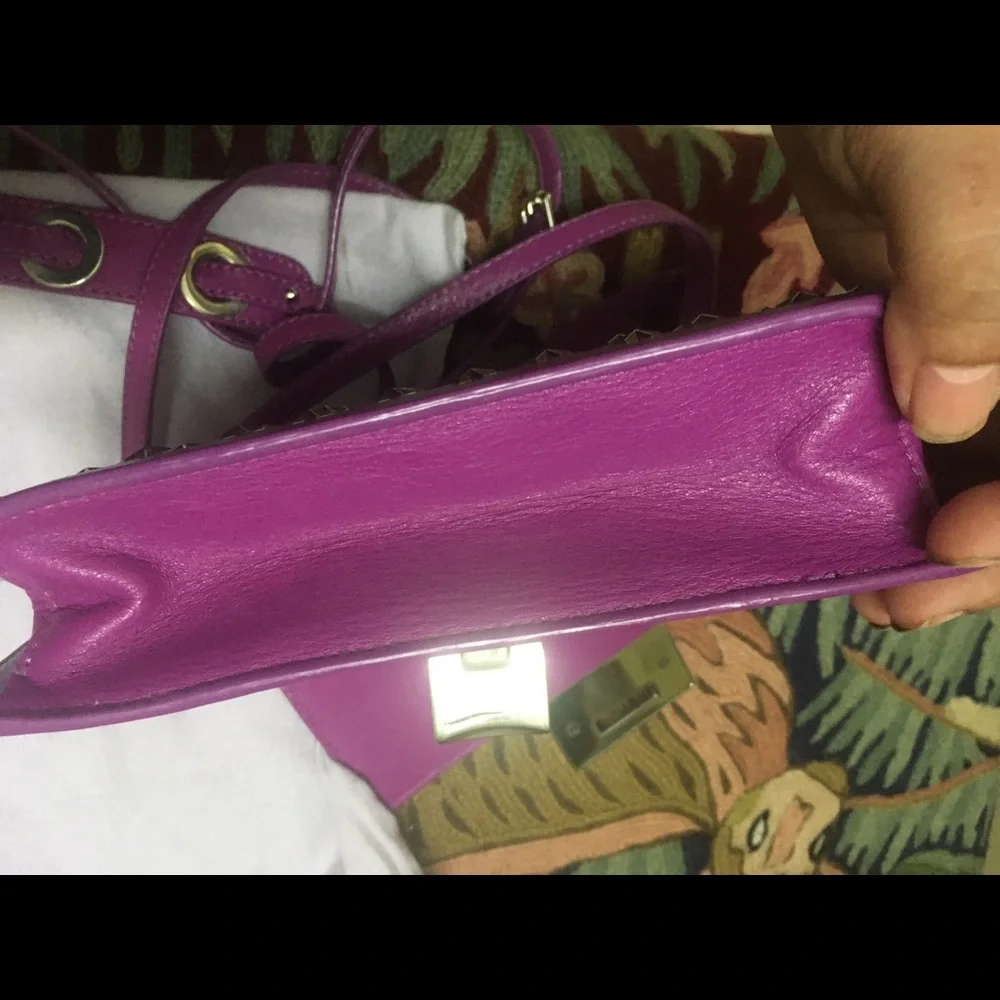 Authentic Jimmy Choo Rebel Crossbody Bag in grape - Picture 5 of 13